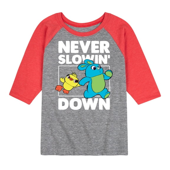 Toy Story - Never Slowin Down - Toddler And Youth Raglan Graphic T-Shirt