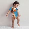 thumbnail image 3 of Kdxio Blue Sky Cloud Puppy Pattern Unisex Baby Cotton Short Sleeve Bodysuits-18 Months, 3 of 5