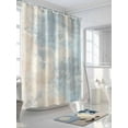 thumbnail image 3 of Abstract Shower Curtain, Watercolor Teal Brown Gradient Waterproof Shower Curtain Set with 12 Hooks Lightweight Washable Fabric Shower Curtains for Bathroom 36x72 Inches, 3 of 6