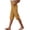 Yellow, variant on Women's Elastic Waist Linen Capris Pants Loose Fitting Casual Summer Cropped Trousers with Slit Hem & Pockets Mint Green XL