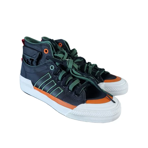 Adi - das Originals Nizza Hi DL Black Green White Men Casual Shoe GZ2653 Sz 7 NWT