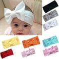 thumbnail image 2 of Ruanlalo Girls Kids Baby Bow Hairband Stretch Bowknot Head Wrap Headband Hearwear Pink, 2 of 5
