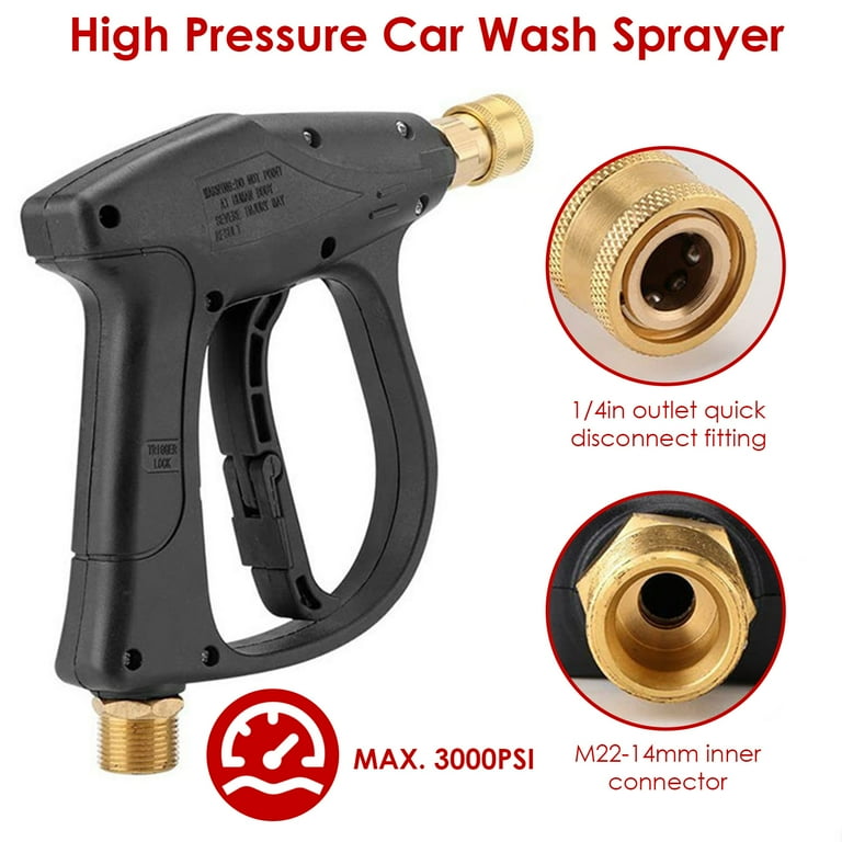 Swtroom Car Wash Foam Gun, Car Wash Soap Spray with 3/8 Brass Connector, Double Filtration, Grade 6 Foam Concentration (Green)