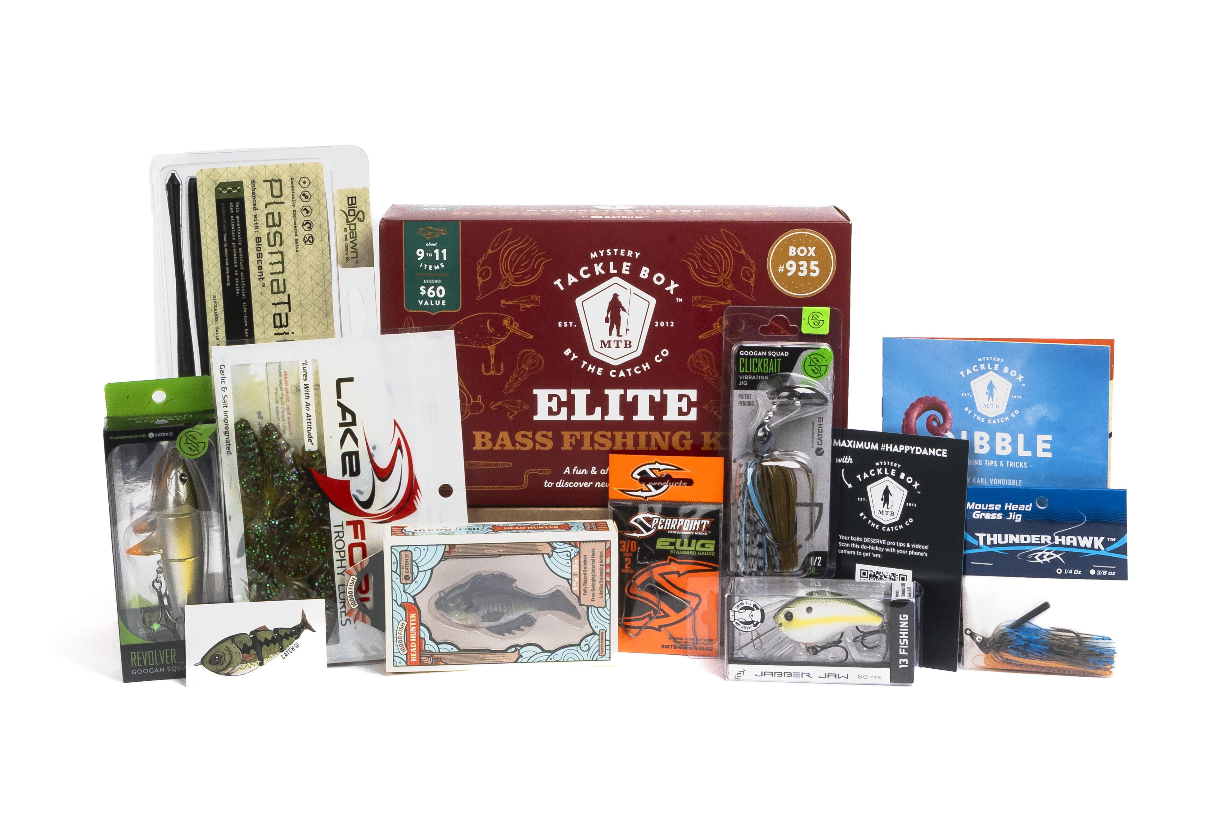 Mystery Tackle Box Elite Bass Fishing Lure Kit - Lead Free