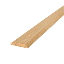 M-D Building Products 11908 2-1/2 in. x 3/8 in. x 36 in. Natural Hardwood Flat-Profile Threshold for Doorways