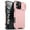 Pink, variant on for iPhone 16 Pro Max Heavy Duty Case with Camera Sliding Cover, Support Wireless Charging Hybrid TPU & PC Smoothly Anti-Fingerprint Slim Case Compatible with iPhone 16 Pro Max, Black