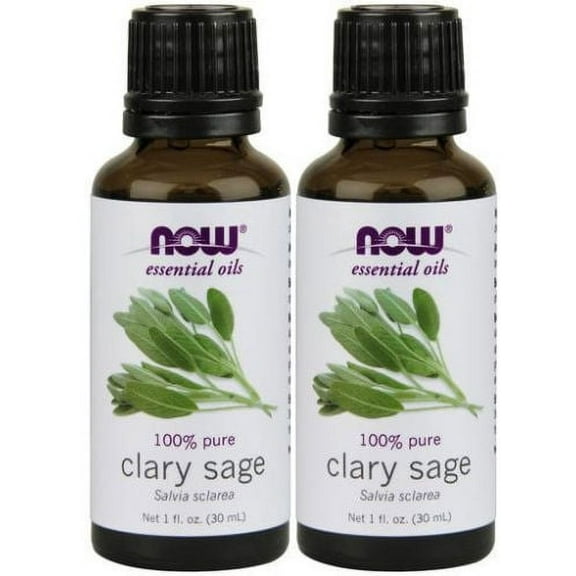 Now Foods - 1 fl oz Clary Sage Oil (Pack of 2)