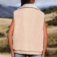 thumbnail image 4 of Women's Sleeveless Fleece Casual Vest Coat with Attached Hat for Winter Warmth Wear, 4 of 8