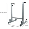thumbnail image 6 of BalanceFrom Multi-Function Dip Stand, Steel, 500-Pound Capacity, Gray, Exercise Power Stand, 6 of 6