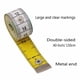 thumbnail image 5 of Cinta métrica Cinta métrica para costura de tela corporal Sastrería Tejido de punto Manualidades caseras Medidas, 60 pulgadas/150 cm Multicolor suave, 5 of 5