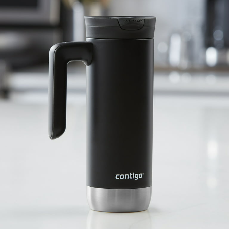 Contigo SnapSeal Insulated Stainless Steel Travel Mug with Grip, 20 oz.,  Sake