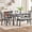 Gray(Double X-Shaped Backrest), variant on Leumius 6 Piece Kitchen Dining Set,Wood Rectangular Kitchen Table with 4 Upholstered Chairs and a Bench,Dining Table Set for 6 People,Kitchen Dining Table Set for Living Room, Home Bar and Kitchen