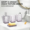 thumbnail image 4 of Dznils 5-Piece Bathroom Accessories Sets, Acrylic Bathroom Decor Set, Purple, 4 of 11