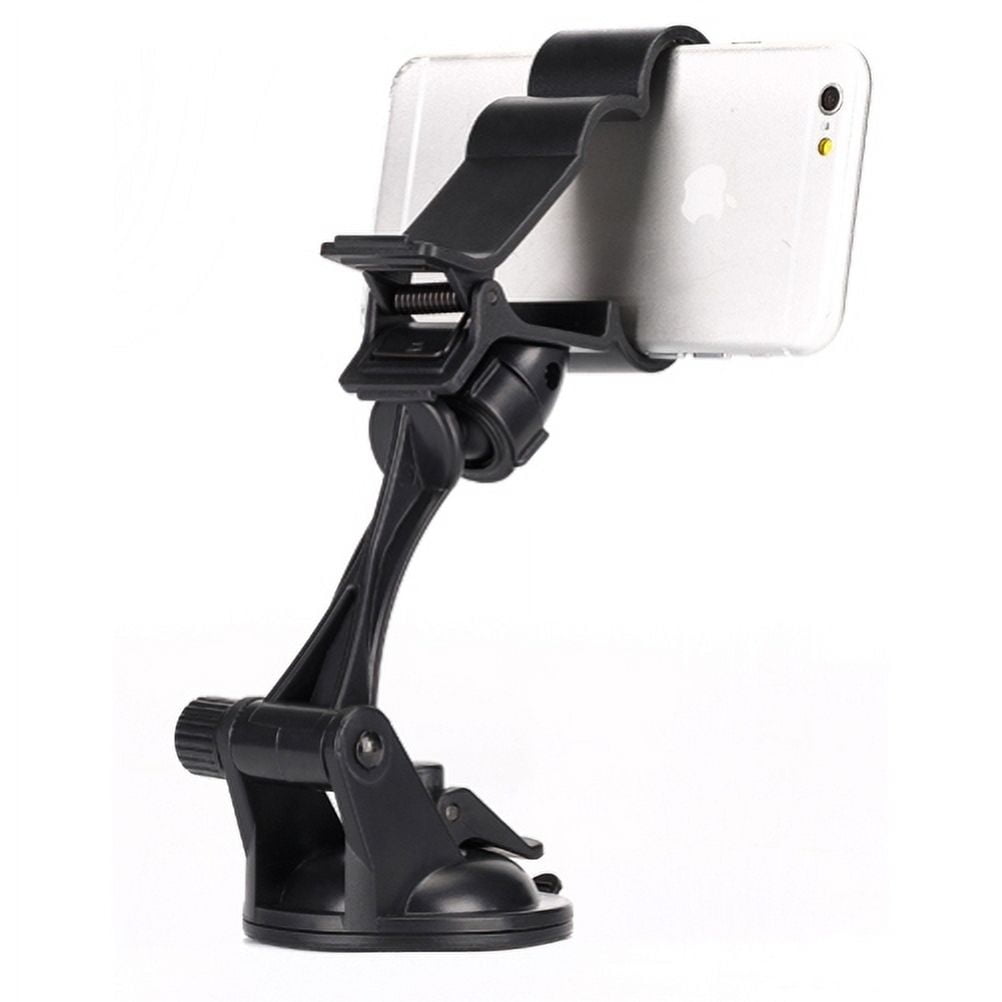 2-Port USB 24W Fast Charger w Windshield Dash Car Mount for LG G7 ThinQ, Stylo 4 Plus - Motorola One, Moto Z4 Z3 Play Z2 Play Z Play Droid Force Droid X4 G7 Power Play G6 - Nokia 8, 7.1