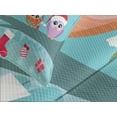 thumbnail image 4 of Ambesonne Christmas Quilted Bedspread Set 3 Pcs, Owl Family Tree, Queen Size, Multicolor, 4 of 5