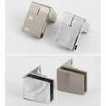 thumbnail image 5 of Silver 1 pair frameless glass door hinges, side-mounted glass display cabinets, shower door hinges, 5 of 5