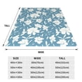 thumbnail image 3 of Cauagu Lilies Flowers Pattern Flannel Bed Blankets,Fleece Blanket Comfortable Air Conditioning Blanket for Sofa Bed Travel Couch & Living Room -50"x40", 3 of 8