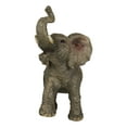 thumbnail image 4 of Safari Wildlife Adorable Male Tusked Elephant Trumpeting Collectible Figurine, 4 of 9