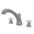 thumbnail image 1 of Kingston Brass KS4328PX 8 Inch -18 Inch Widespread Roman Tub Filler - Satin Nickel, 1 of 1