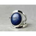 thumbnail image 2 of 925 Sterling Silver Ring For Womens, Lapis Lazuli Ring Gemstone Unique Handcrafted Ring For Her, 2 of 6