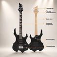 thumbnail image 5 of Glarry 37" Adult Electronic Guitar Kit w/ Amp Bag Strap Accessories for Beginner, Black, 5 of 10