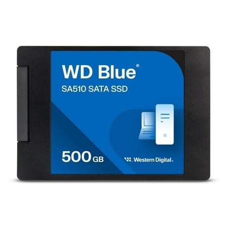 WD Blue 500GB SA510 2.5" Internal Solid State Drive SSD - WDS500G3B0A