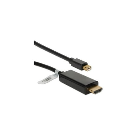 UPC: 0037229005592 | QVS MDPH-06BK 6Ft Mini Dispport/Thunderbolt To Hdmi Digital Video Black Cable