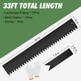 thumbnail image 4 of Datingday 10-Pack Galvanized Steel Landscape Edging (33FT Total) - 40"x6" Metal Garden Border Kit with 10 Stakes & Gloves for Yard, Tree Rings, Pathways | Heavy Duty Lawn Edging, 4 of 8
