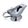thumbnail image 2 of HBFAGFB Stainless Steel Juice Boat with Handle Food Storage Containers Plate Tableware C, 2 of 2