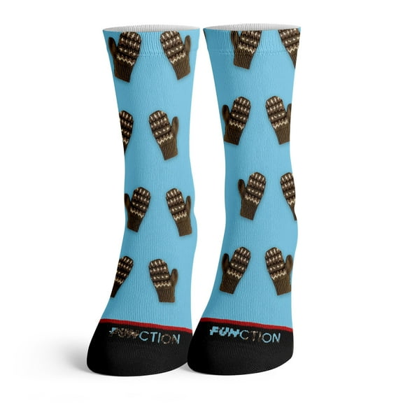 Function - Bernie Sanders Winter Mittens Viral Meme Funny Blue Democrat Inauguration Pattern Socks