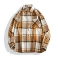 thumbnail image 2 of BVnarty Plaid Shirts for Men Loose Fit Long Sleeve Plaid Shacket, Comfortable Flannel Button-Up Top for Casual Daily Wear, 2 of 4