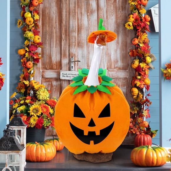 Halloween Pumpkin Goose Outfits for Cement Goose,Fall Porch Goose Outfits 23",Cute Goose Clothes,Porch Goose Outfits for Cement Goose Halloween Decoration Outdoor Patio Yard Lawn Statueart Goose