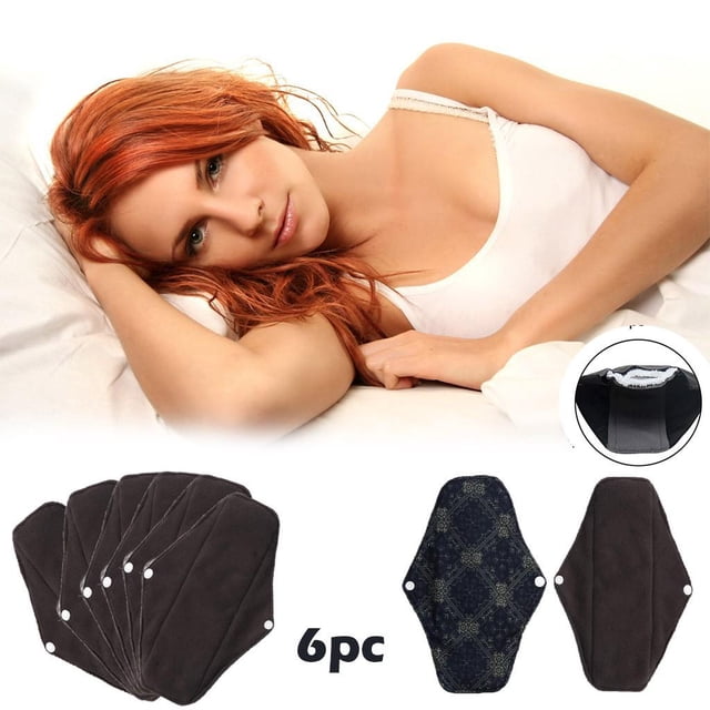 Daisyyozoid Wholesale 6 Pcs Serviettes Hygiéniques en Tissu Réutilisables Serviette Menstruelle Féminine Générale en Tissu