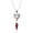 Red, variant on Gothic Cross Coffin Necklace for Women,Punk-Style Bat Coffin Necklace Vintage Goth Velvet Vampire Bat Choker Mysterious Jewelry Halloween Costume