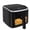 Black, variant on EDX 4QT Air Fryer, 1500W Digital Touchscreen with 8 Presets, Visible Window, Flip Reminder, Nonstick Dishwasher-Safe Basket, Black