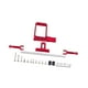 thumbnail image 4 of Servo Mount 1/10 RC Reemplazo de rastreadores Piezas de bricolaje Profesional Kit de cilindro de dirección hidráulica completa para accesorios Rojo, 4 of 10