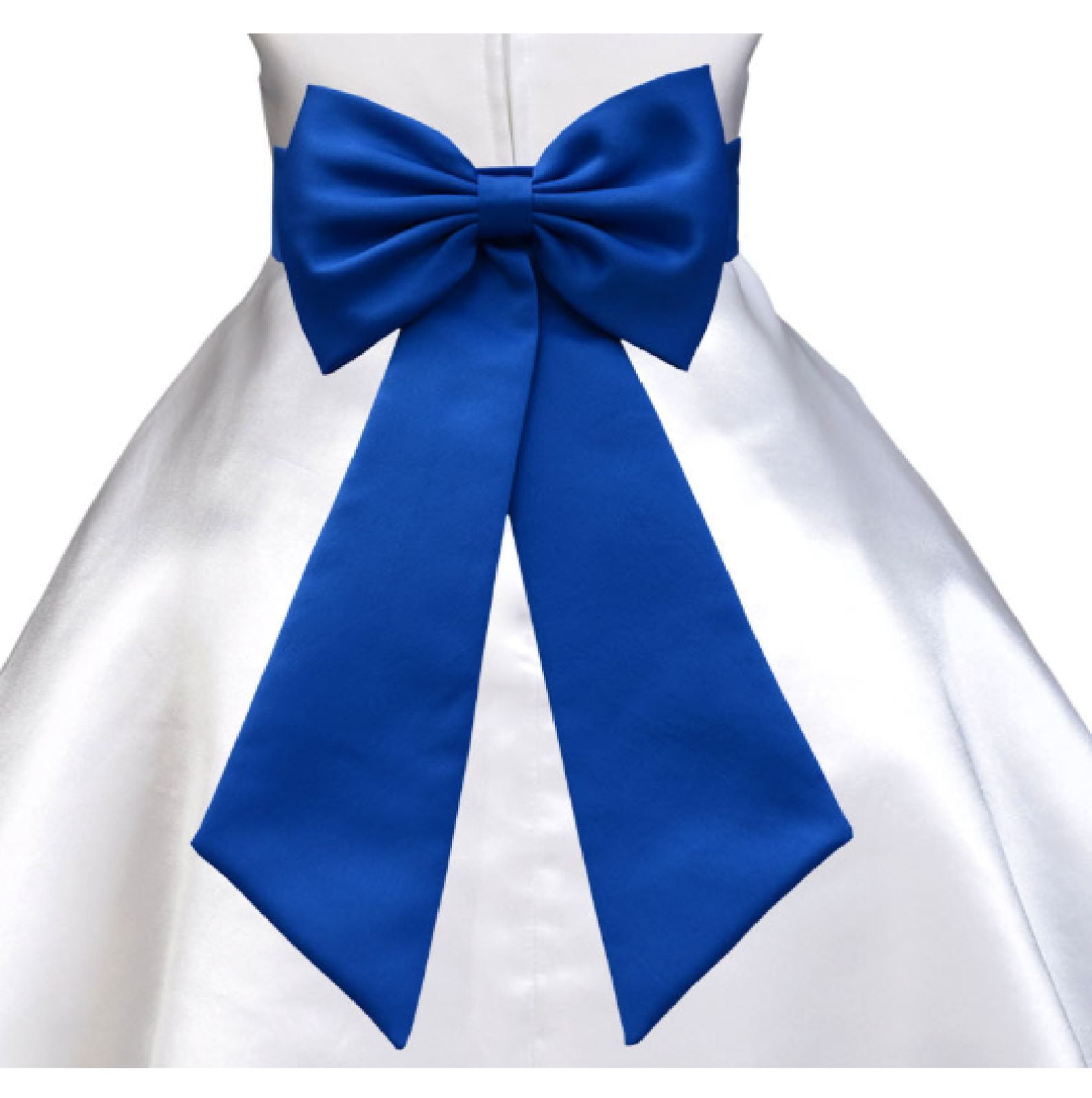 Ekidsbridal Wedding Satin Tiebow Sash Bow Tie Sash with Velcro