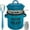 blue, variant on 46oz Grease Container with Strainer, Oil Keeper Can for Bacon with Silicone Spatula, Butter jar, Crackle Glaze Fat Container Keeper with Easy-Grip Handle (White*1pcs)