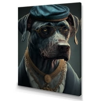 Designart Mafia Dog I Canvas Wall Art