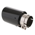 thumbnail image 1 of Silenciador de cola de acero inoxidable DYNWAVEMX Fibra de carbono Tubos de punta para Auto SUV 63 mm Salida de 89 mm Mate, 1 of 8