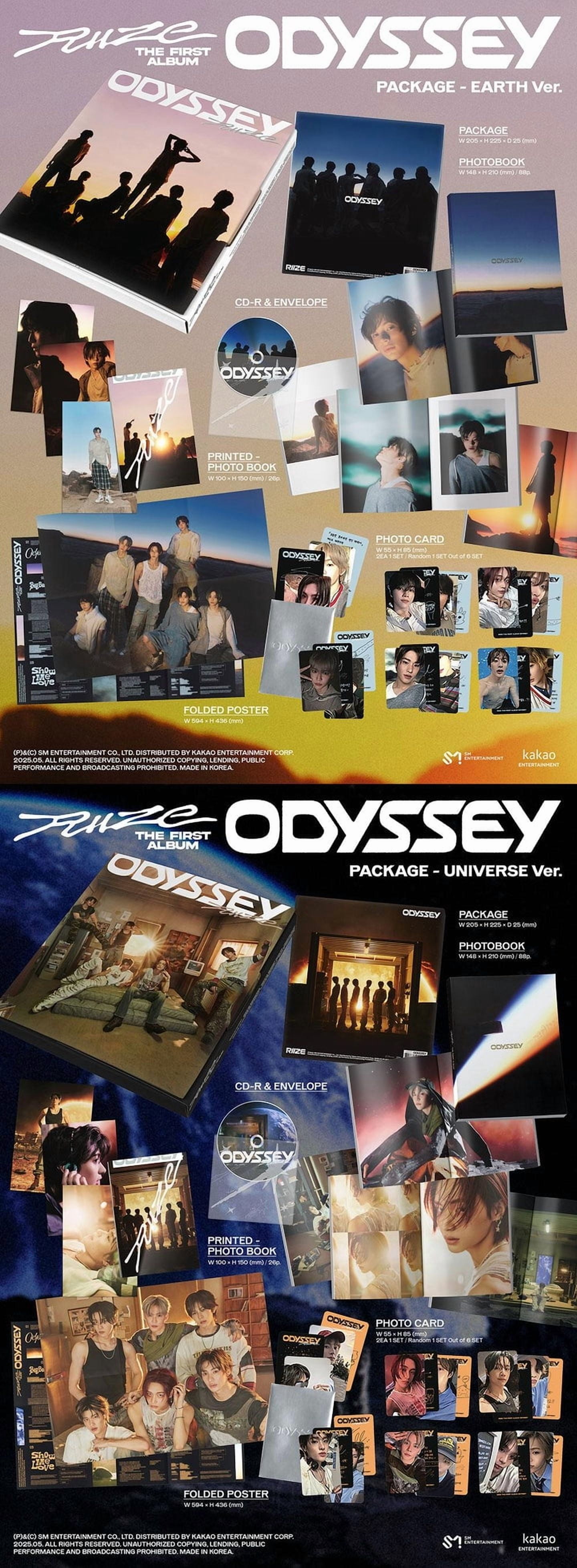 RIIZE - [ODYSSEY] 1st Album PACKAGE EARTH Version - Walmart.com