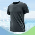 thumbnail image 3 of Fanxing Mens T-Shirts Big and Tall Cotton Short Sleeve Pocket Tee Shirt Casual Crew Neck Moisture Wicking Soft Basic T Shirts Coffee,M, 3 of 7