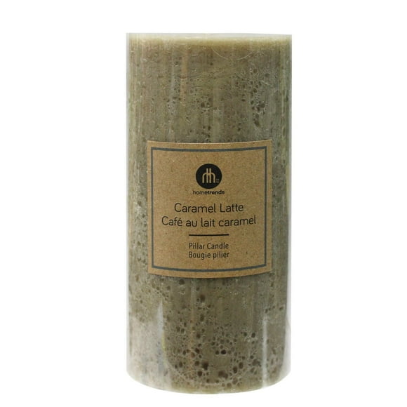 Hometrends 6" Bougie pilier parfumée café au lait caramel
