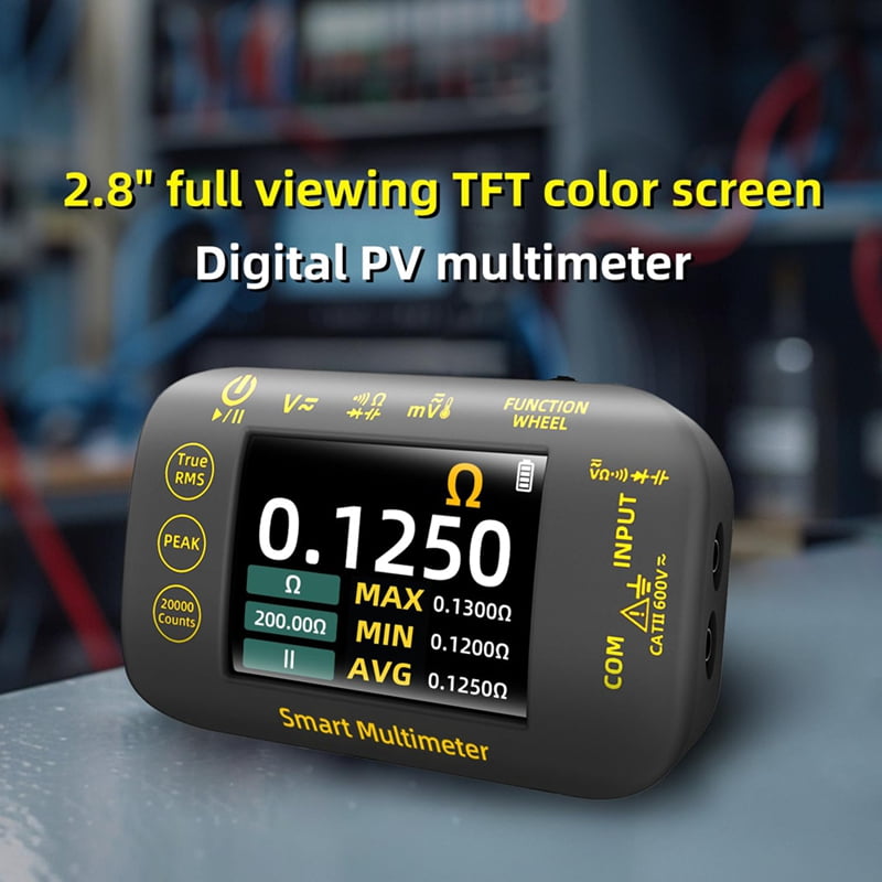 Photovoltaic Multimeter 20000 Word Rechargeable Digital Multimeter 2.8 Inch Color Screen Electrical Tester MV Voltmete