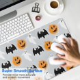 thumbnail image 4 of Long Mouse Pads for Desk,Halloween Pumpkin Ghost Bat Pattern Desk Mats on Top Of Desks, Desk Mouse Pad Extra Large with 3mm Non-Slip Base and Stitched Edge for Gaming,Office,Work,Home 31.5x11.8in, 4 of 5