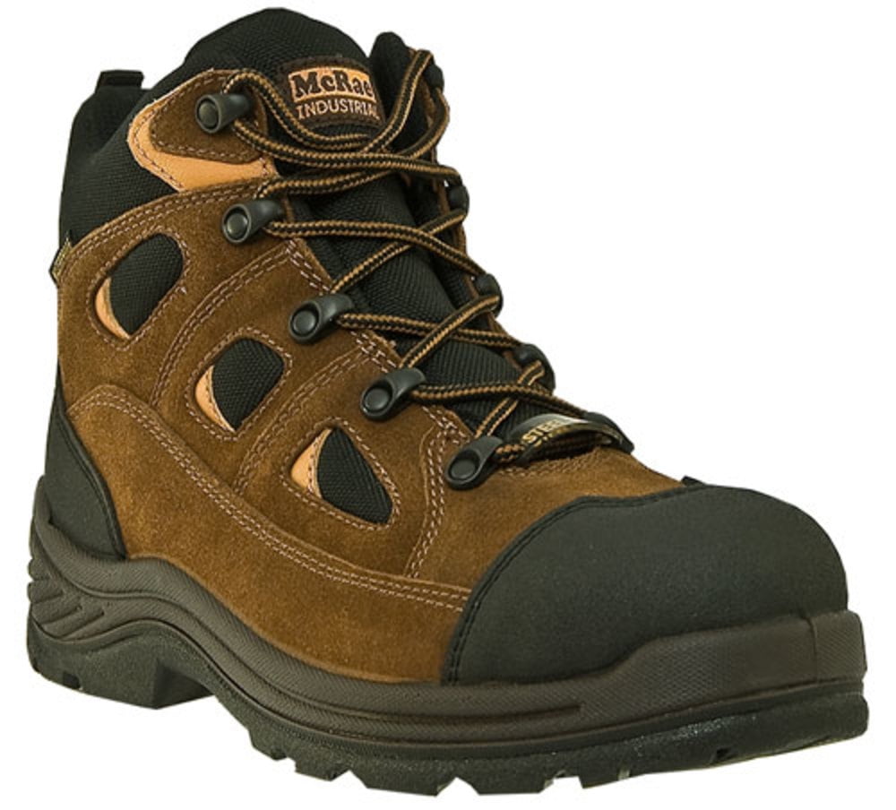 McRae Footwear Men's Mcrae Safety Toe Hiking Boots BROWN 7.5 W