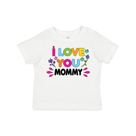 

Inktastic I Love You Mommy with Flowers Gift Toddler Toddler Girl T-Shirt