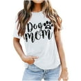 thumbnail image 3 of Fiudx Ofertas Flash Del Día Tops con Estampado de Moda para Mujer, Blusa de Manga Corta, Camisetas Divertidas con Cuello Redondo, 3 of 3