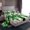 White Green, variant on Feelyou Green Red Ribbon Full Size Sheets, Winter Snowflake Bed Sheets, Merry Christmas Sheet Sets, Breathable Home Decor,4-Piece