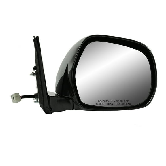 70175T - Fit System Passenger Side Mirror for 03-09 Lexus GX470, black w/ PTM cover, w/ memory, foldaway, Heated Power